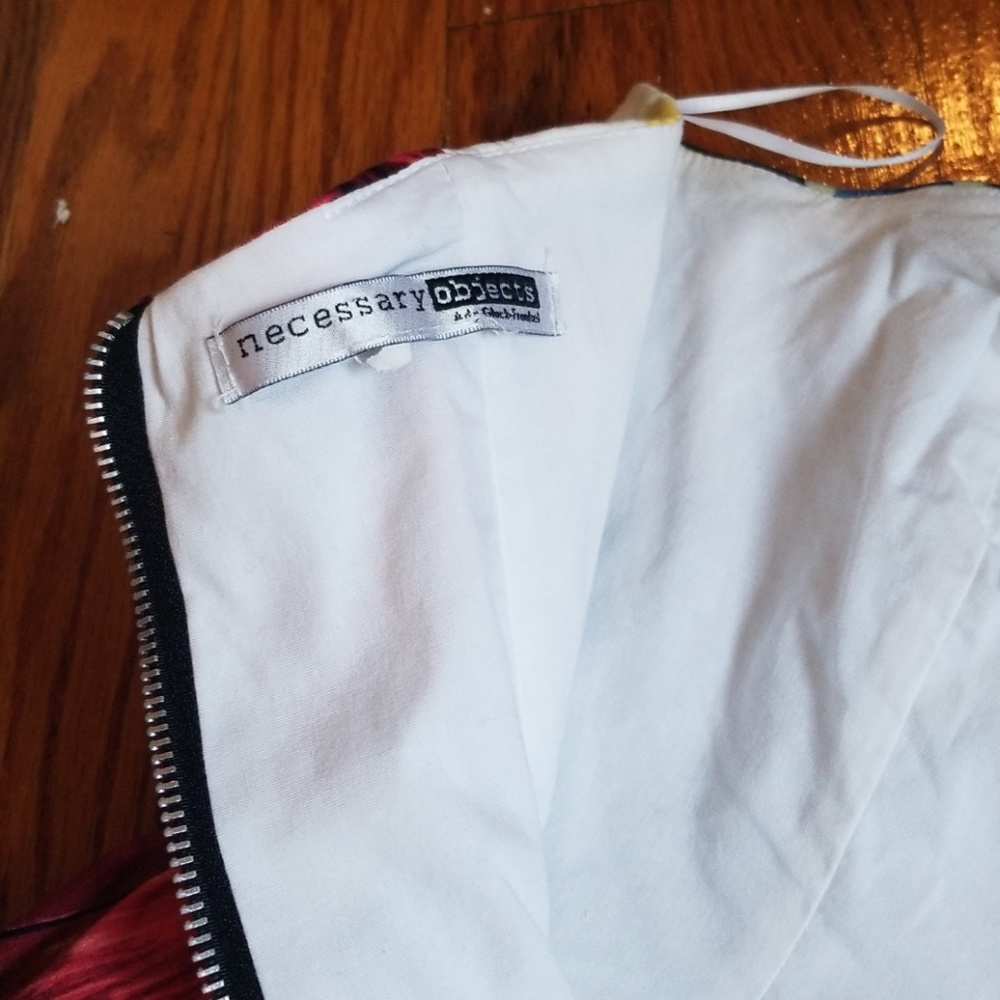 Necessary Objects Artsy Statement Strapless Dress - image 4